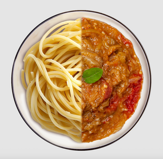 Կոմբո 47 ամառային խորոված բանջարեղեն + սպագետտի դիվելա