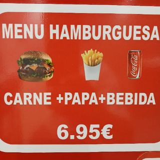 Menú Hamburguésa Carne