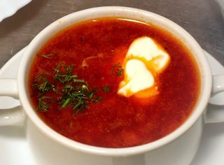Суп "Борщ" со сметаной