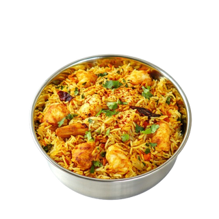 Curry Patta Tikka Biryani Dish