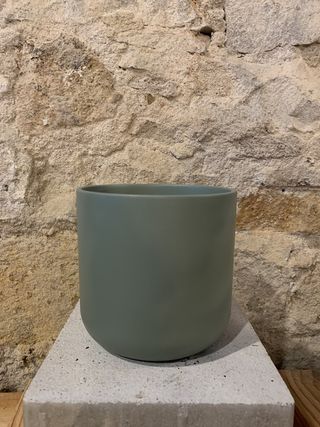 Maceta De Ceramica Esmaltada Grande 15 Cm