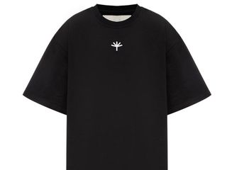 Футболка чорна оверсайз