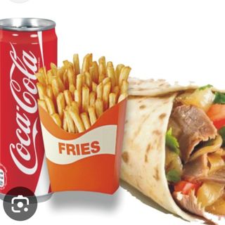 Crispy piadine kebab menu