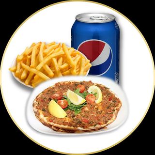 Menú Lahmacun Con Patatas Y Bebida