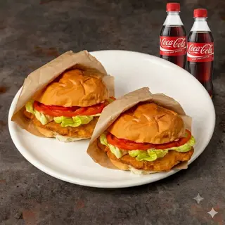 COMBO 2 - 2x Pohovano pileće belo + 2x Coca-Cola