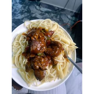 Spaghetti With Liver