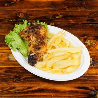 Quarto di pollo con patate