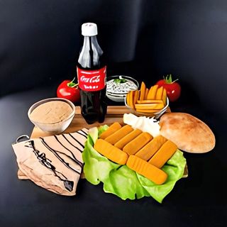 Combo – Riblji štapići sa wedges krompirom