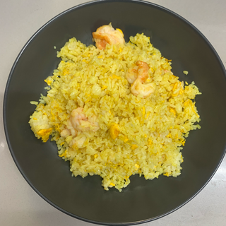 Arroz Frito Con Gambas Y Curry