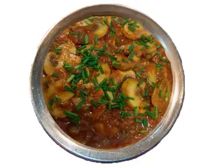 Champiñones Bhajji