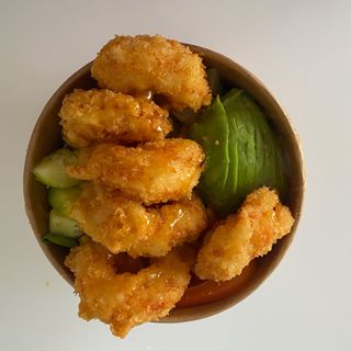 Poke sa škampima tempura