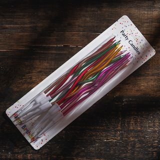  სანთელი გრეხილი (ფერადი)