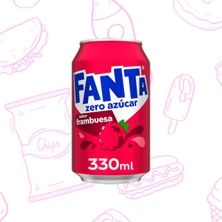 Fanta zero frambuesa Lata