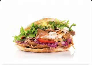 Pita Kebab Con Piña