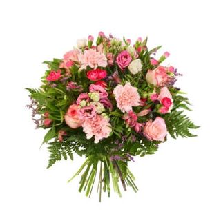 30 różowych kwiatów