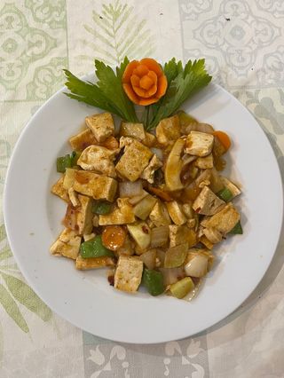 Ma Bo Tofu con Salsa Picante