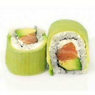 77. Sake Cheese Bamboo Roll (8 Pzas.)