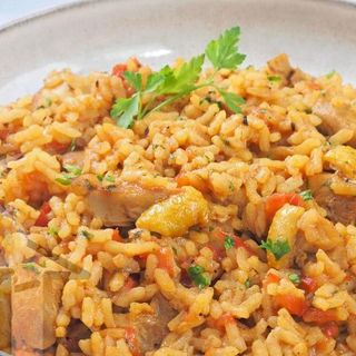 Arroz Frito Con Pollo