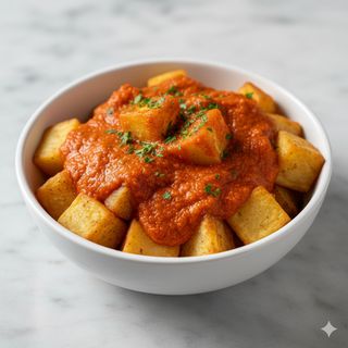 Tapa de patatas bravas