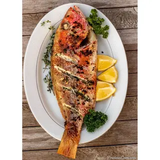 Ponzu butter red snapper