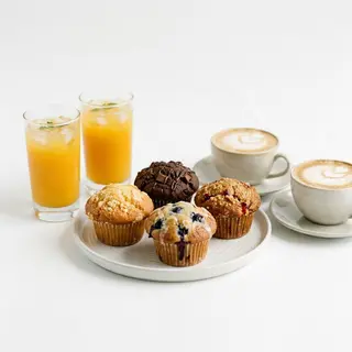 Box muffin 4 pezzi + bevande