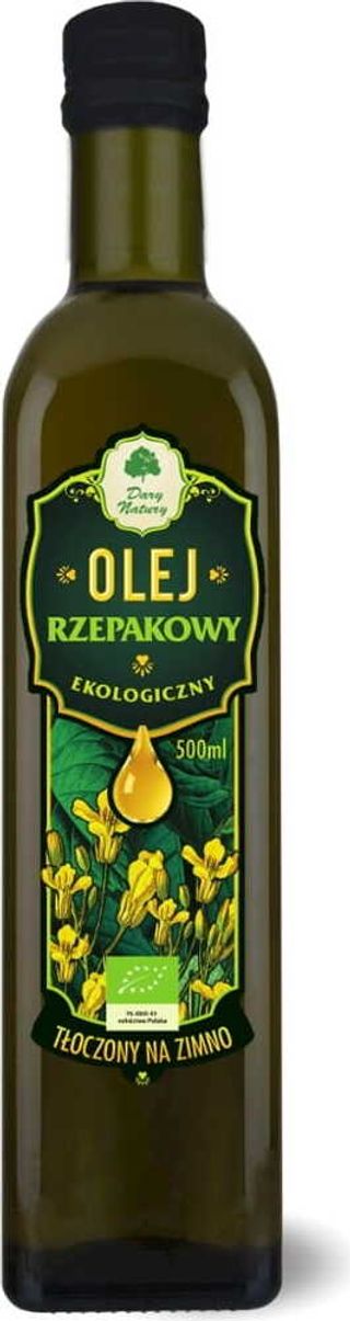 OLEJ RZEPAKOWY VIRGIN BIO 500 ml - DARY NATURY