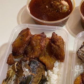 White Rice Titus Fish combo