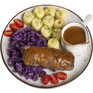 Tradycyjna rolada wołowa w sosie