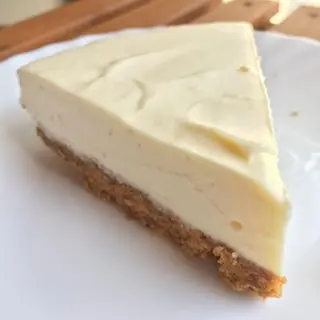 Tarta de queso y chocolate blanco