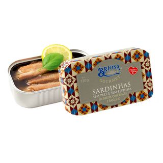 Sardynki Z Cytryną I Bazylią - Briosa Gourmet - 120 Gr. - Portugalia