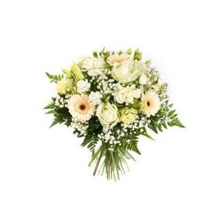 15 kremowych kwiatów