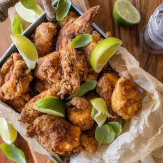 Pica Pollo Con Patacón (tostones)  (4 Pzs.)