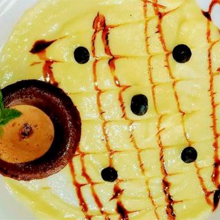 Coulant de baileys con crema catalana