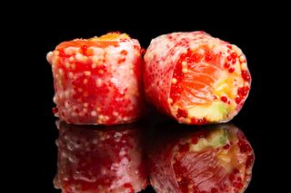 Maki Salmão Folha de Arroz (8 uni)