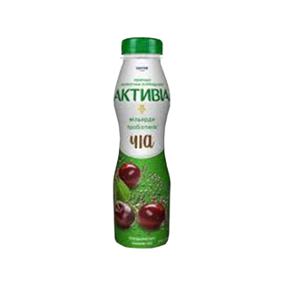 Біфідойогурт Активіа вишня-чіа 1,2% 260г
