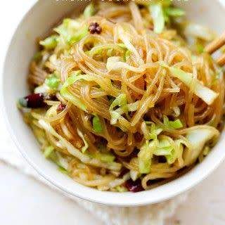 Sizzling Glass Noodle With Cabbage And Eggs