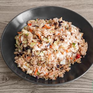 Arroz Con Salsa De Soja Y Ostras