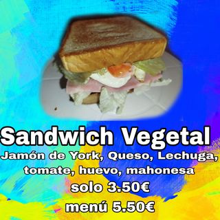 Sándwich vegetal