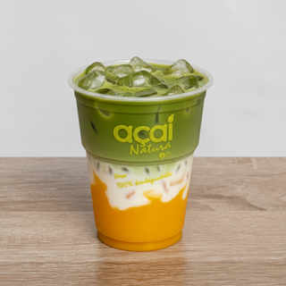 Iced Mango Matcha Latte 