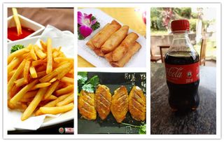 Fried Chicken Wings + Spring Roll + Potato Chips + 1 Soda