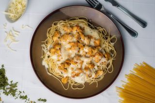 Massa Carbonara de Frango