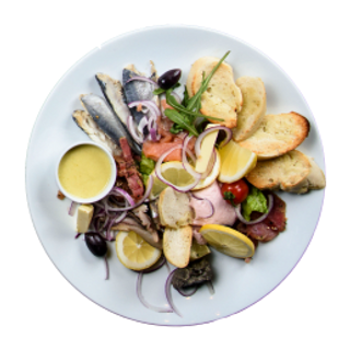 Плато мариновани риби (400г)