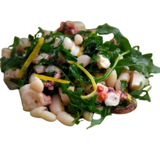 Insalata di polpo con rucola