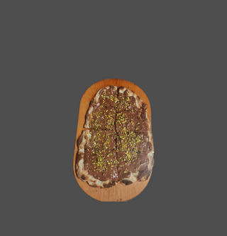 Pinsa senza glutine con Nutella e granella di pistacchio 