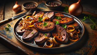 Свински дроб пържен