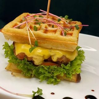 Бургерні вафлі сирний