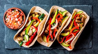 Tacos con manzo