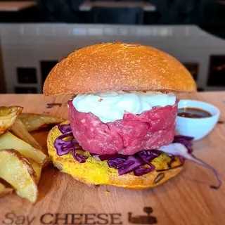 Burger di fassona « Tartare »