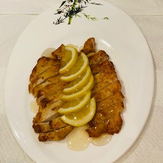 814 Pollo fritto in salsa limone