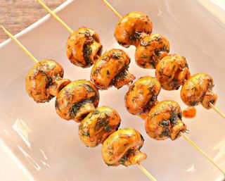 Шашлык из грибов (шампиньоны)